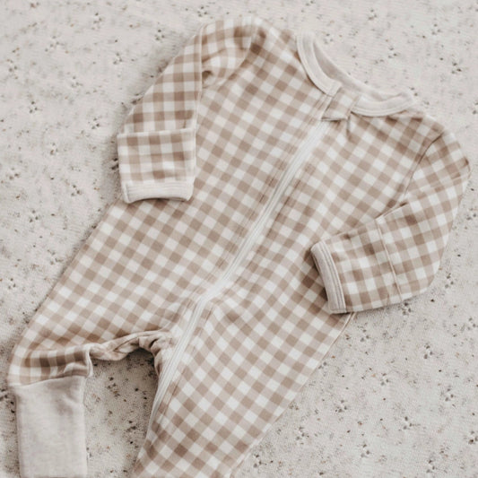 Zipsuit- Gingham