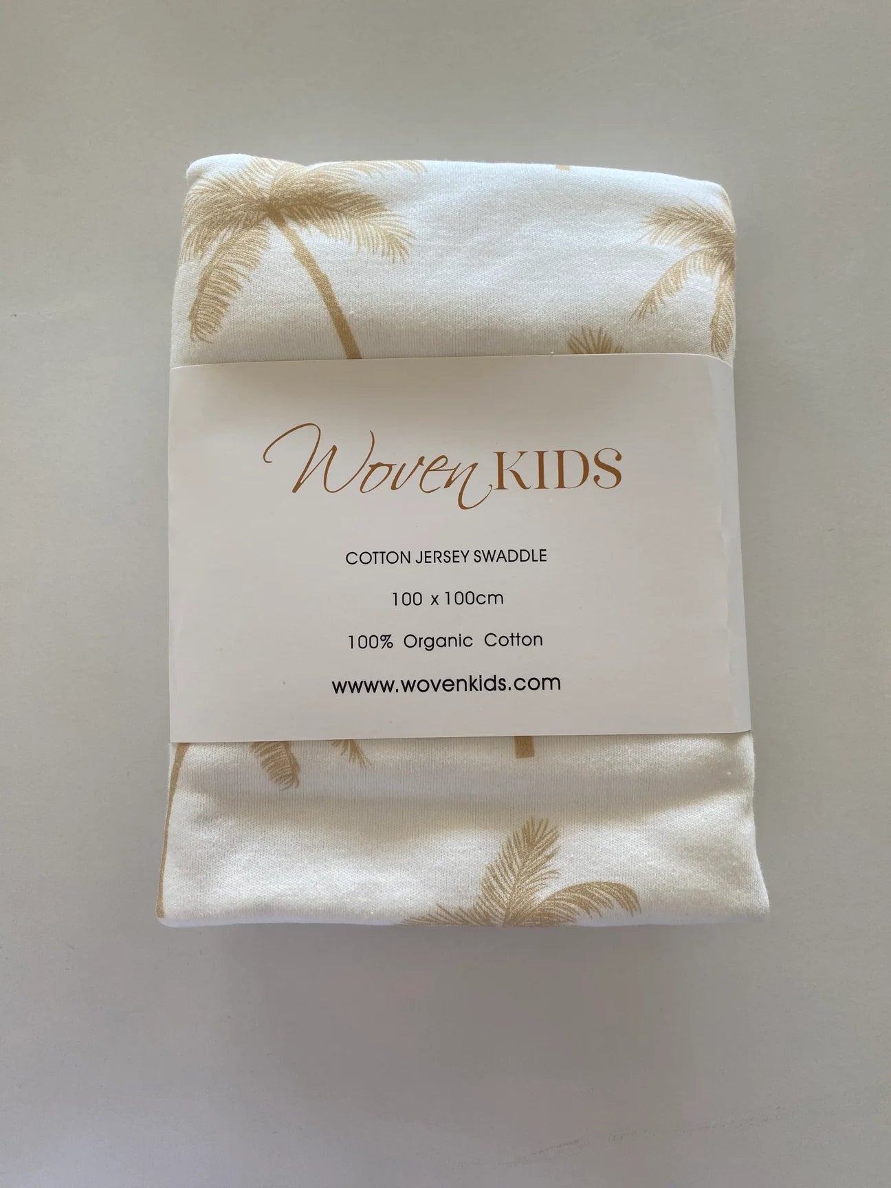 Organic Jersey Wrap | Palm Tree - Woven Kids