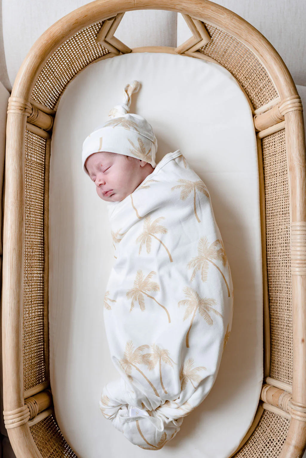 Organic Jersey Wrap | Palm Tree - Woven Kids